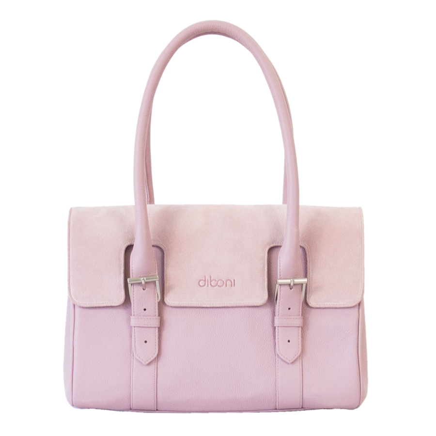 Handtasche Charlotte Couture von diboni in rosa wird aus italienischem Leder in Handarbeit in einer deutschen Manufaktur hergestellt.