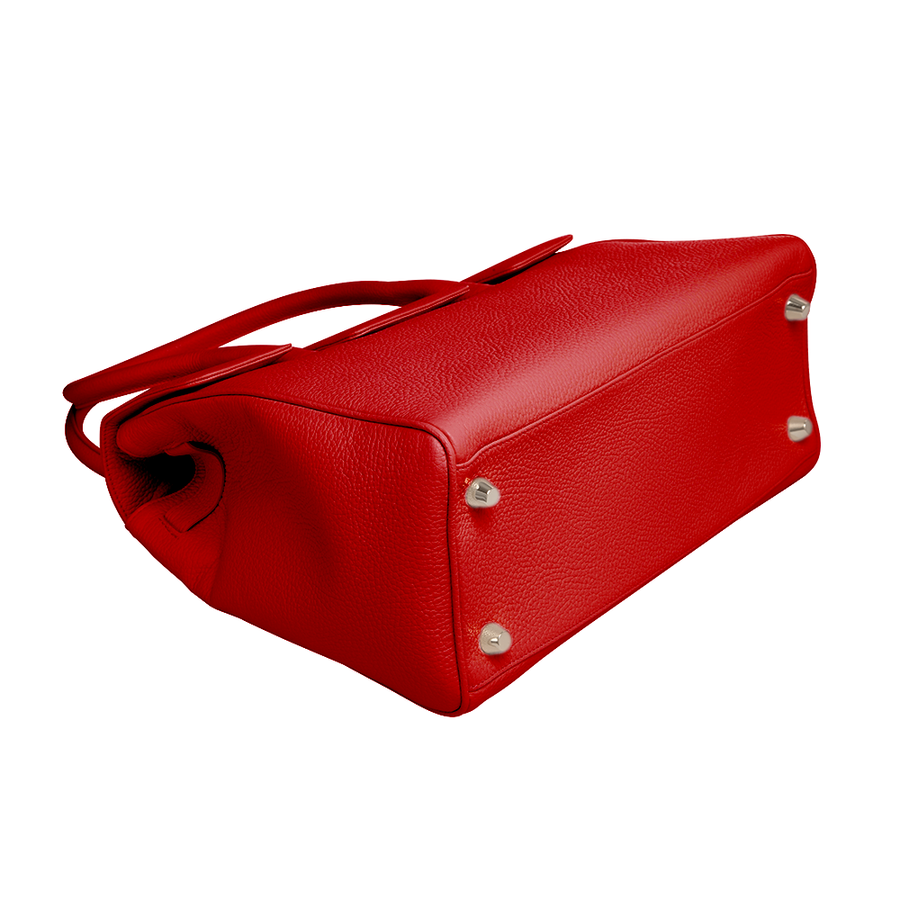 Handtasche und Schultertasche Madison Couture von diboni in rot wird aus italienischem Leder in Handarbeit in einer deutschen Manufaktur hergestellt.