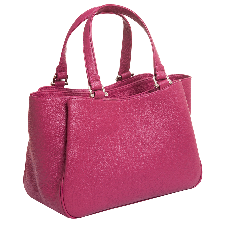 Handtasche Berta Couture von diboni in lila wird aus italienischem Leder in Handarbeit in einer deutschen Manufaktur hergestellt.